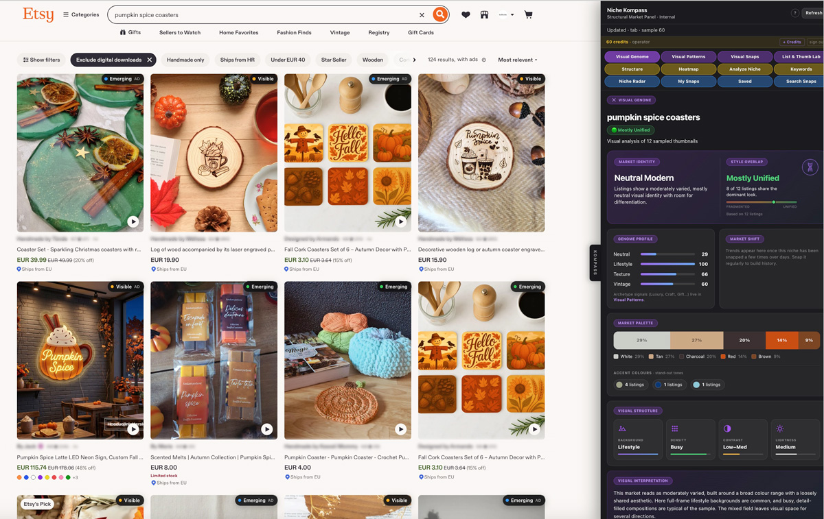 Visual Genome product screen